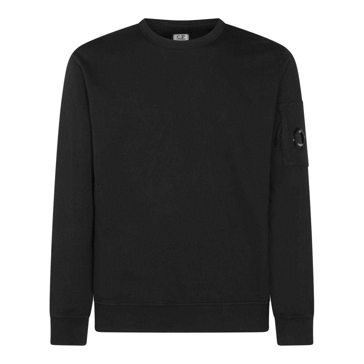 BLACK COTTON SWEATSHIRT