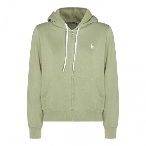 GREEN COTTON SWEATSHIRT