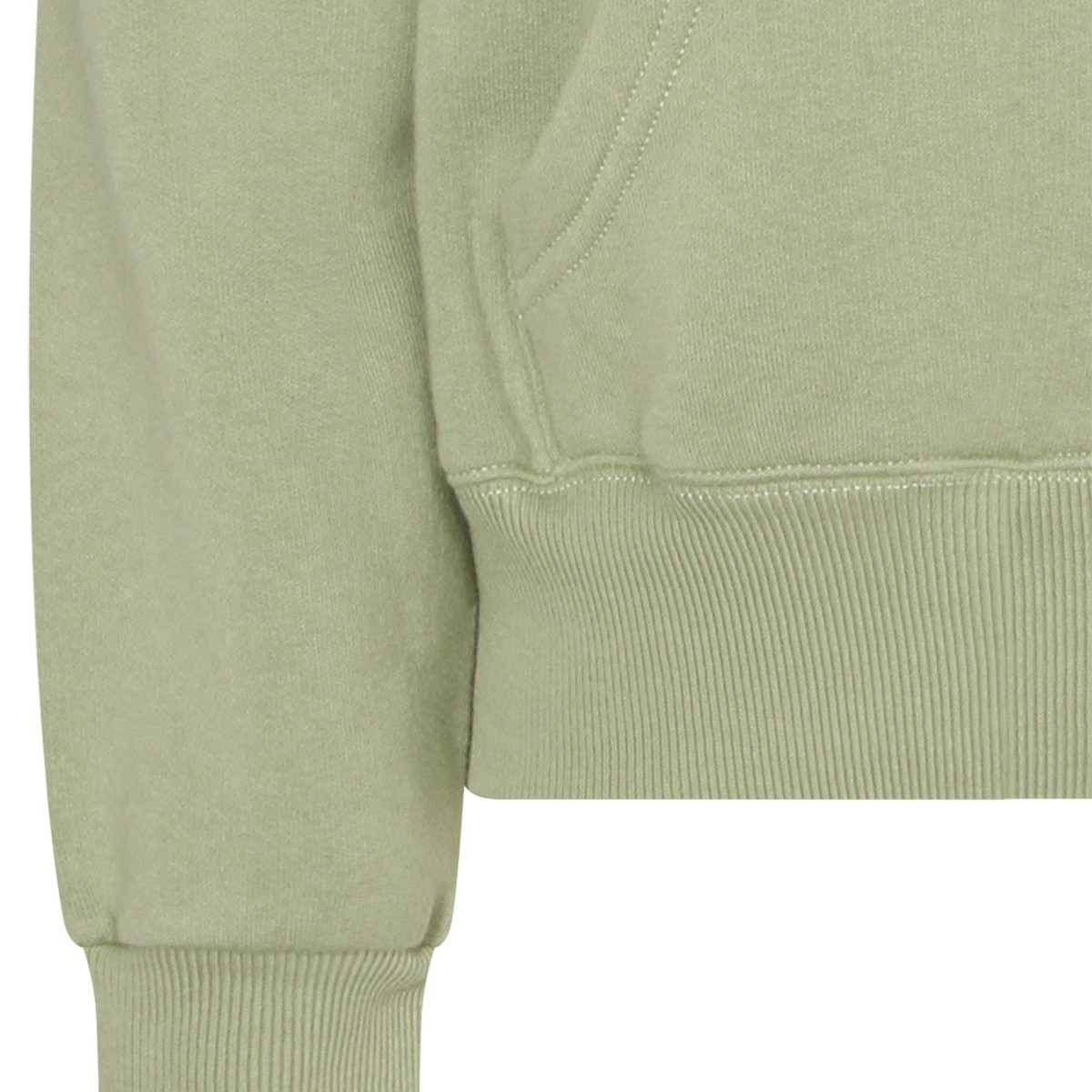 GREEN COTTON SWEATSHIRT