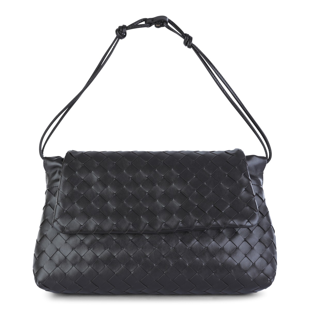 DARK BROWN LEATHER DAY POUCHE