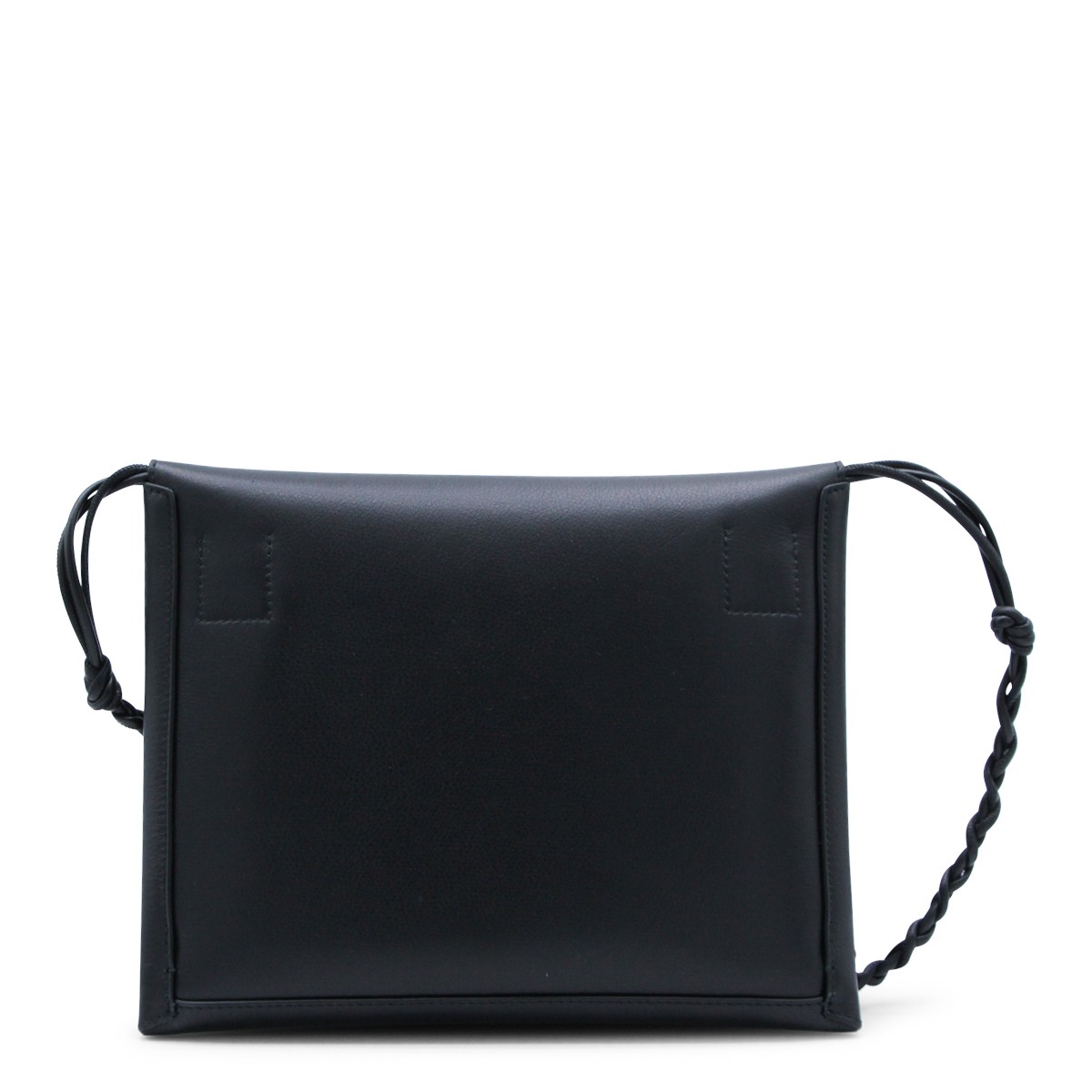 BLACK TANGLE FLAT SHOULDER BAG