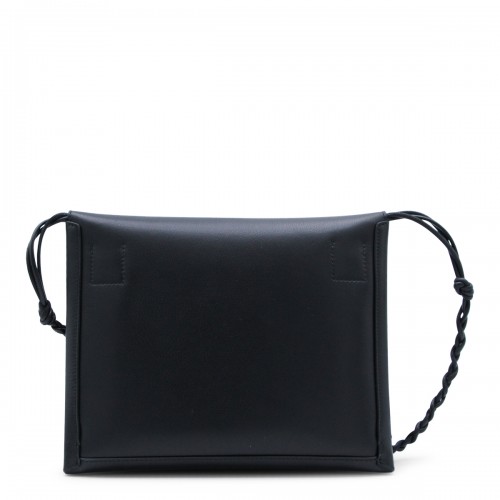 BLACK TANGLE FLAT SHOULDER BAG