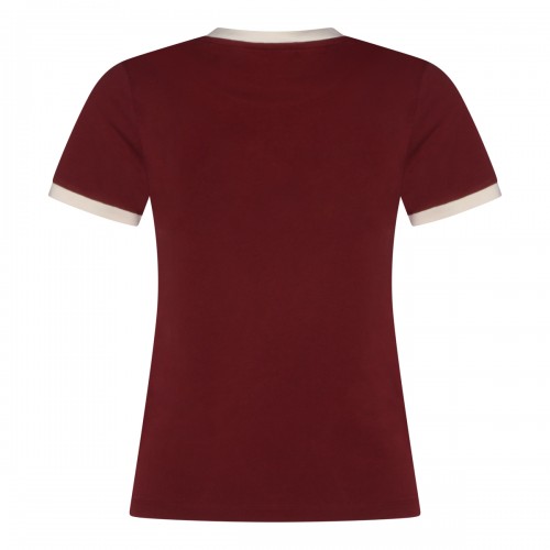 BURGUNDY COTTON T-SHIRT