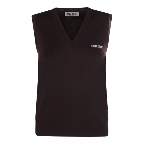 BROWN CASHMERE KNITWEAR