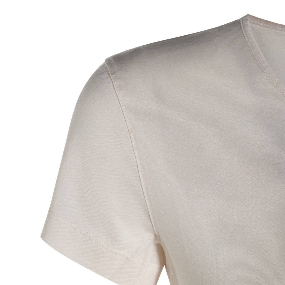 WHITE COTTON T-SHIRT