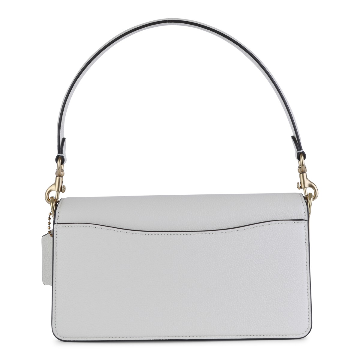WHITE LEATHER TABBY 26 SHOULDER BAG