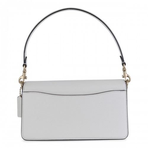 WHITE LEATHER TABBY 26 SHOULDER BAG