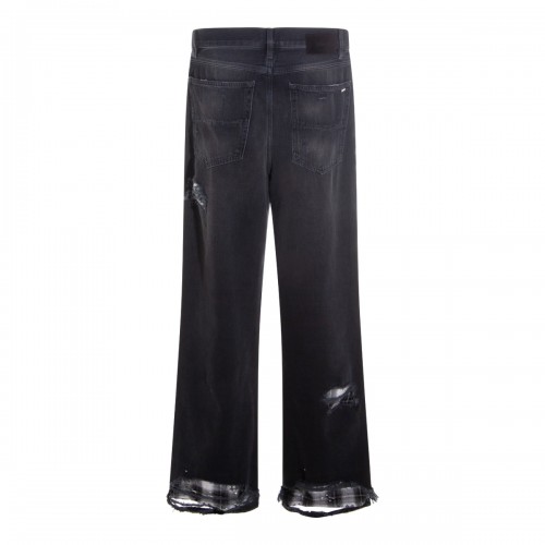 BLACK COTTON JEANS