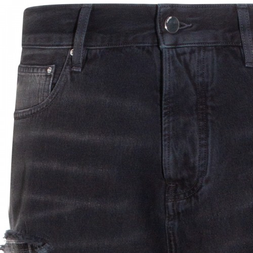 BLACK COTTON JEANS