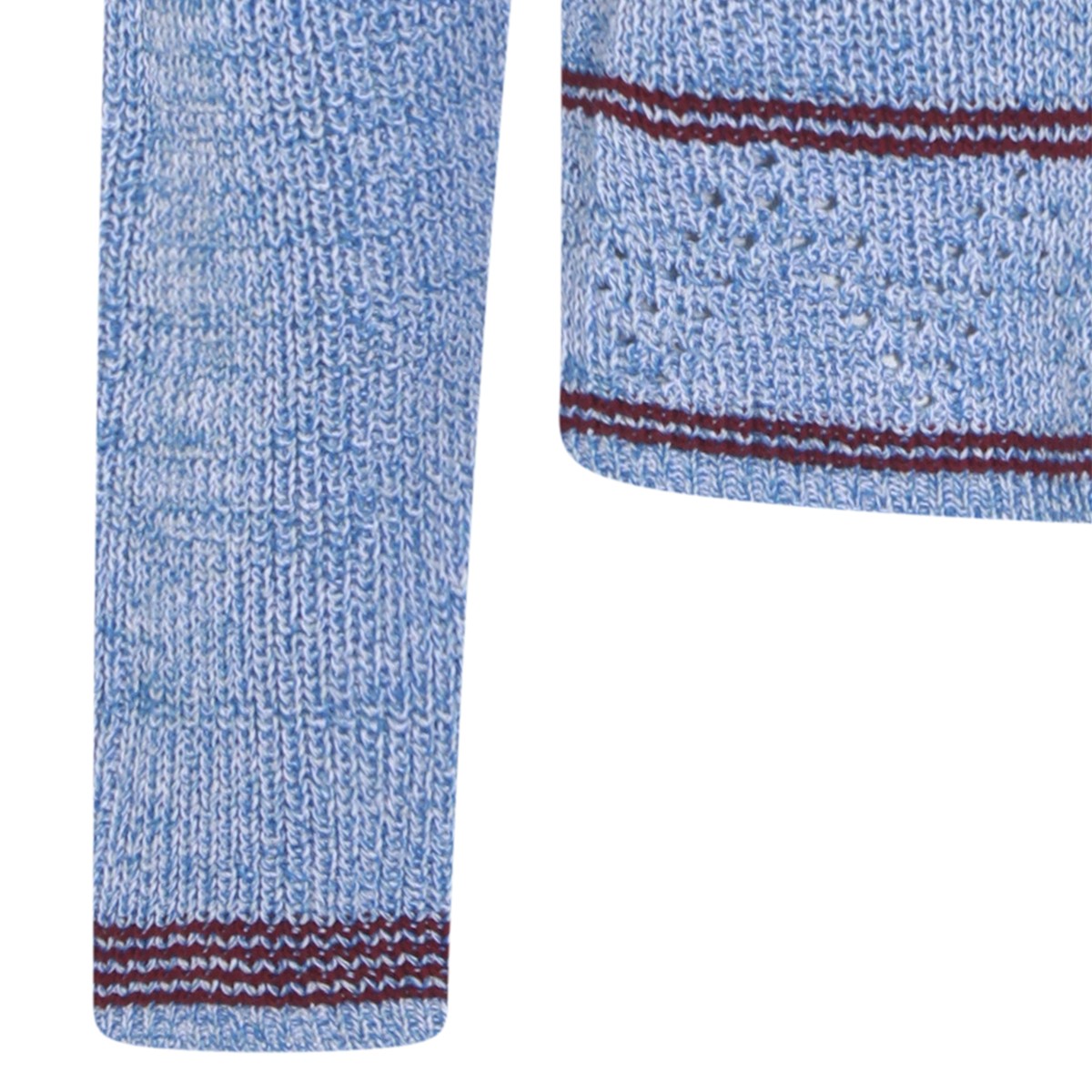 LIGHT BLUE COTTON KNITWEAR