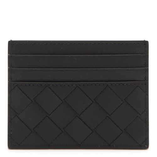 BLACK LEATHER CARD HOLDER