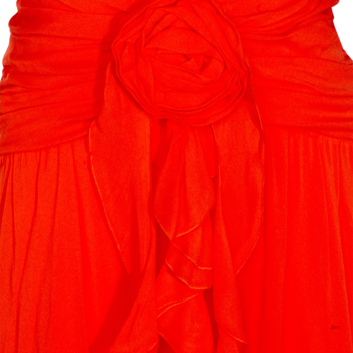 ORANGE VISCOSE DRESS