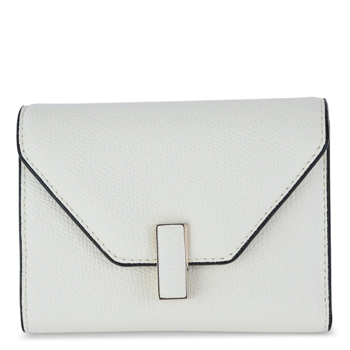 WHITE LEATHER FOLD 3 CC WALLET