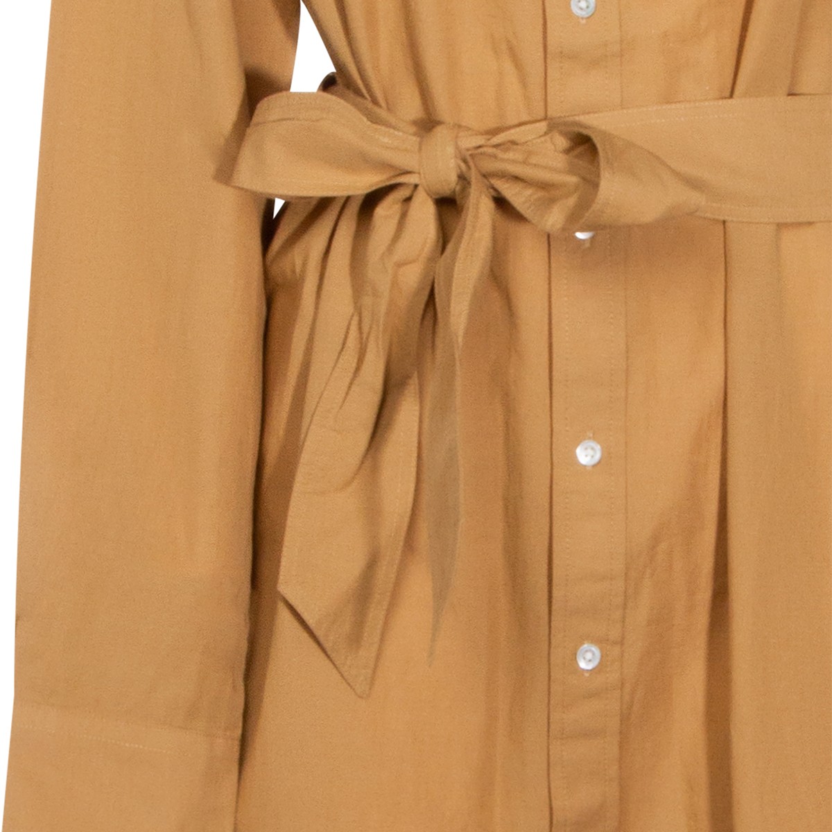 CAMEL COTTON DRESS