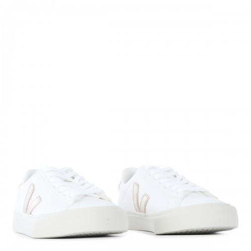 WHITE AND GOLD CAMPO SNEAKERS 2
