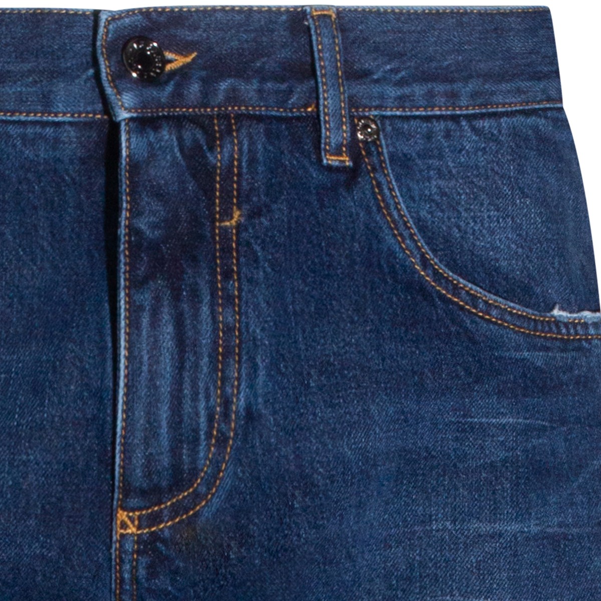 DARK BLUE COTTON JEANS