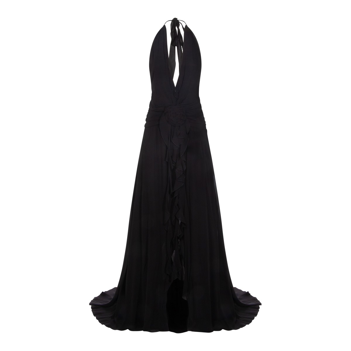 BLACK VISCOSE DRESS