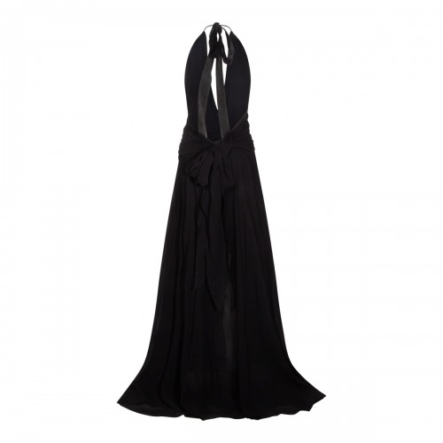 BLACK VISCOSE DRESS 2