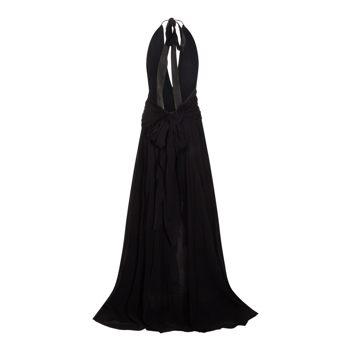 BLACK VISCOSE DRESS