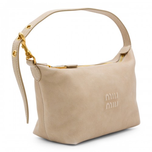 BEIGE LEATHER MINI BAG