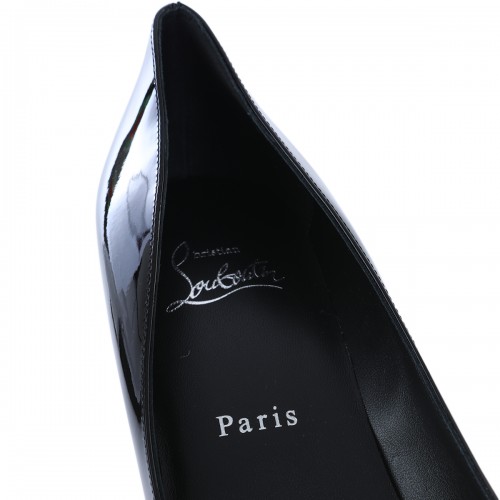 BLACK LEATHER MISS Z 80 PUMPS