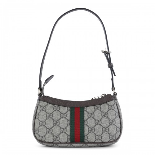 BEIGE OPHIDIA MINI BAG