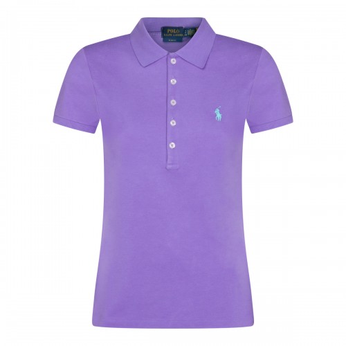 PURPLE COTTON POLO SHIRT