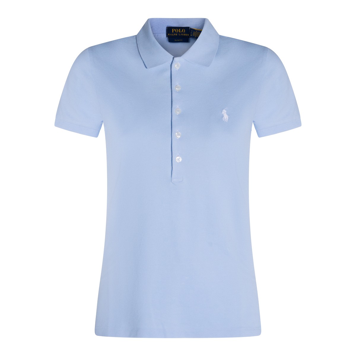 LIGHT BLUE COTTON POLO SHIRT