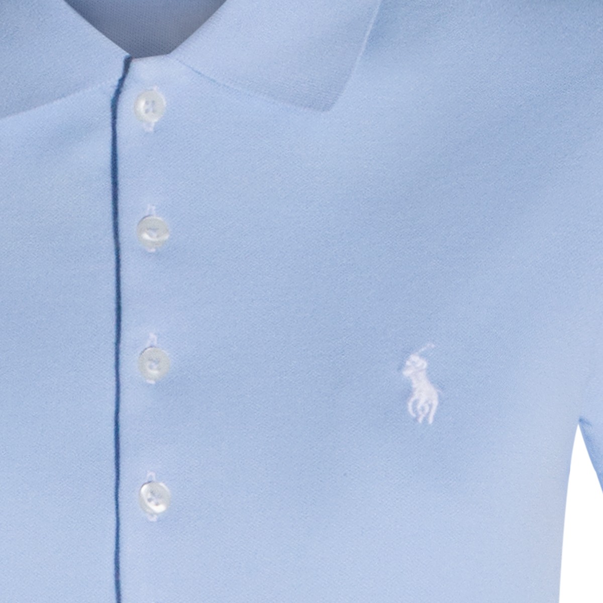 LIGHT BLUE COTTON POLO SHIRT