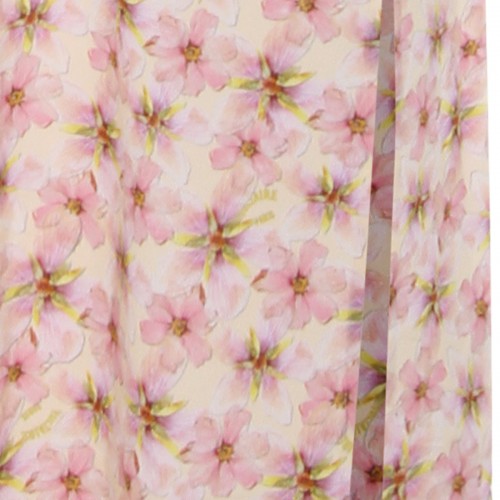 PINK VISCOSE MIDI DRESS