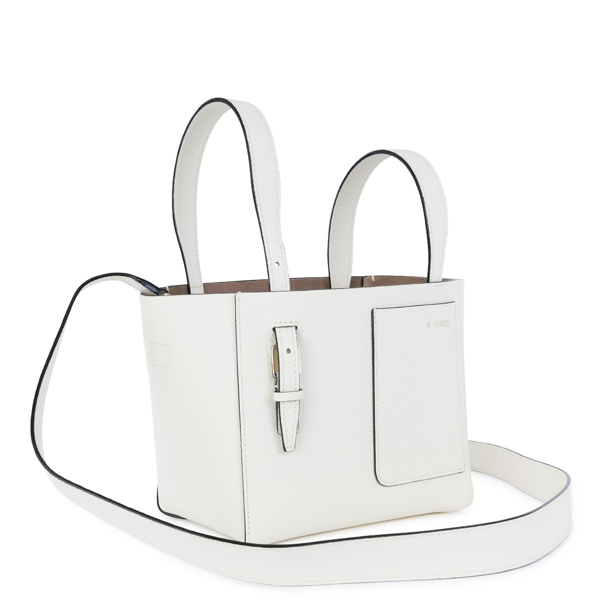 WHITE LEATHER TOTE