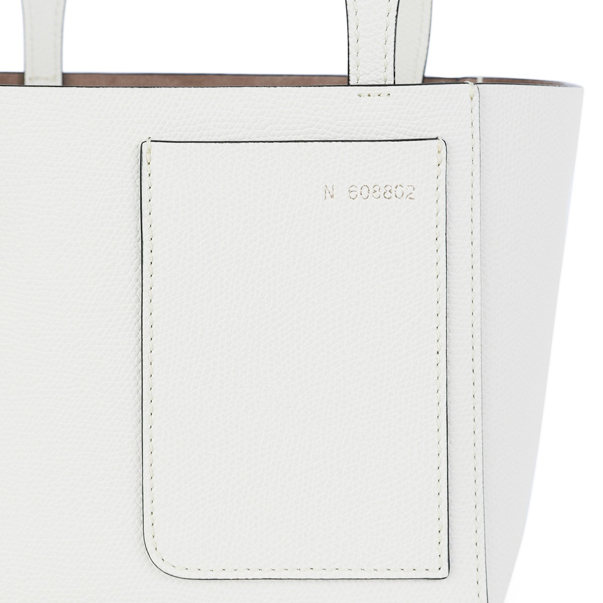 WHITE LEATHER TOTE