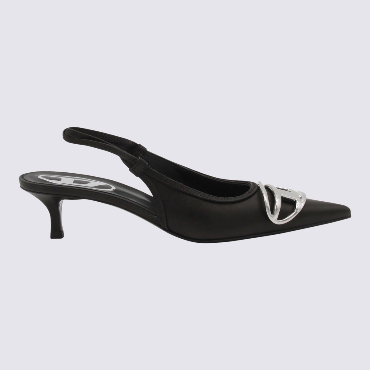 BLACK LEATHER D-VENUS SB 40 PUMPS