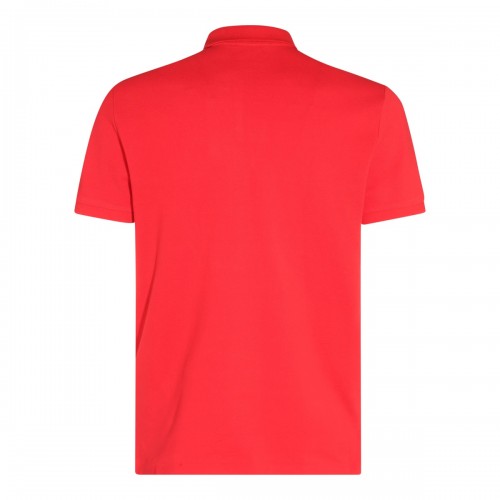 BRIGHT RED COTTON POLO SHIRT 2