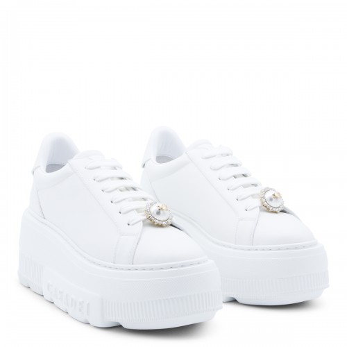 WHITE LEATHER NEXUS SNEAKERS 2