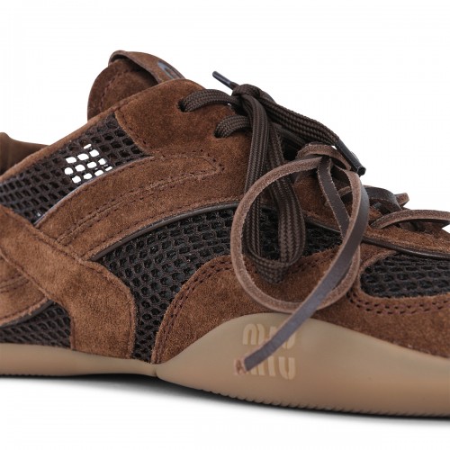 BROWN LEATHER SNEAKERS
