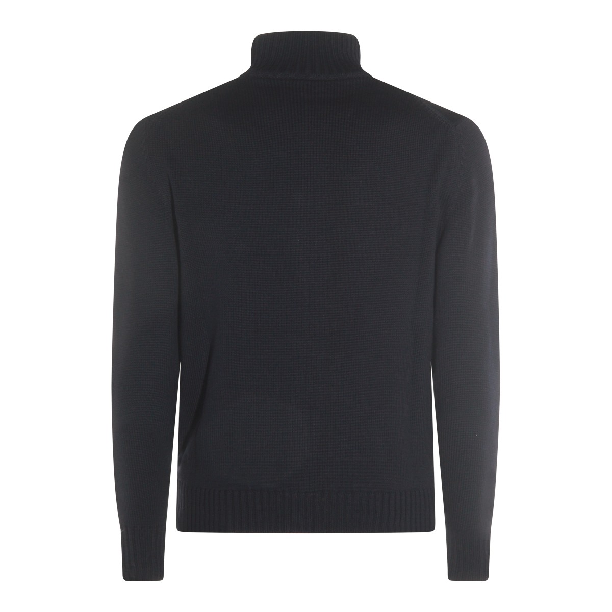 BLACK WOOL KNITWEAR