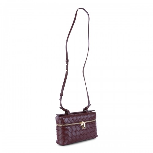 BURGUNDY LEATHER BANG BANG BAG 2