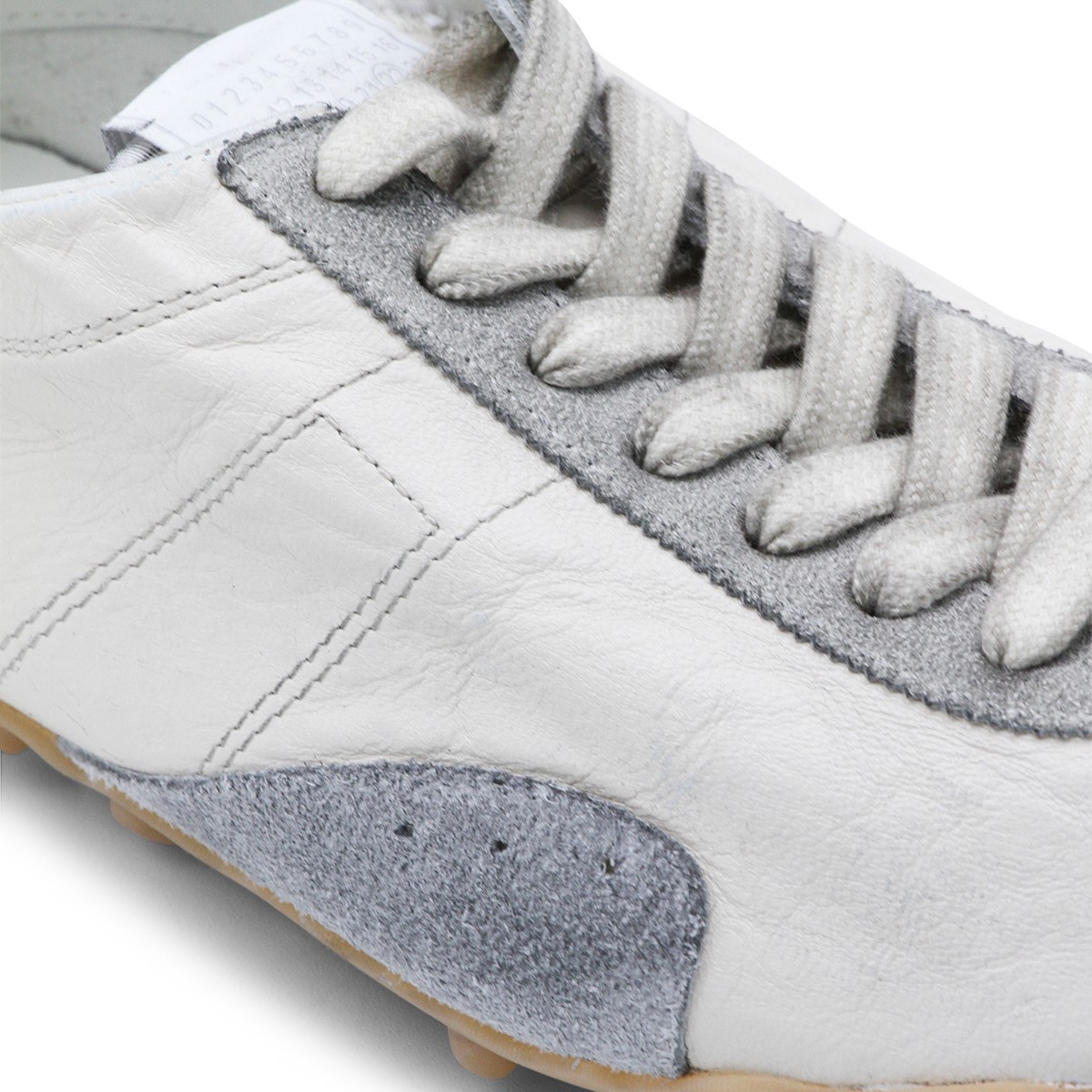 WHITE AND GREY LEATHER SPRINTER LOW...