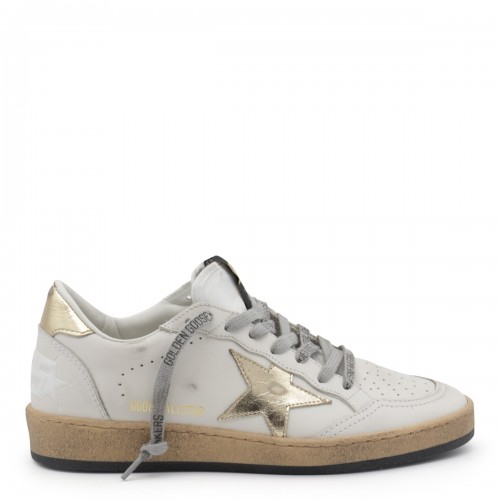 WHITE LEATHER BALLSTAR SNEAKERS