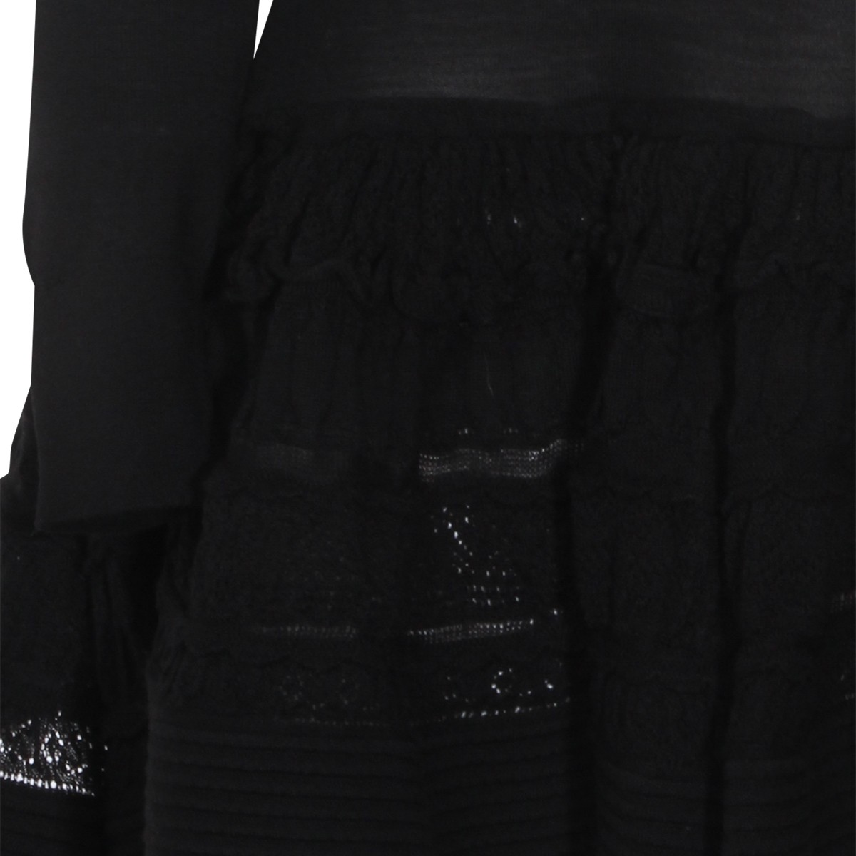 BLACK WOOL DRESS