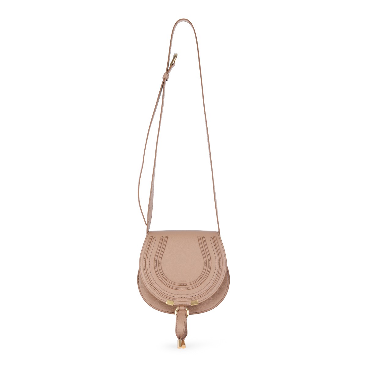 LIGHT PINK LEATHER MARCIE CROSSBODY BAG