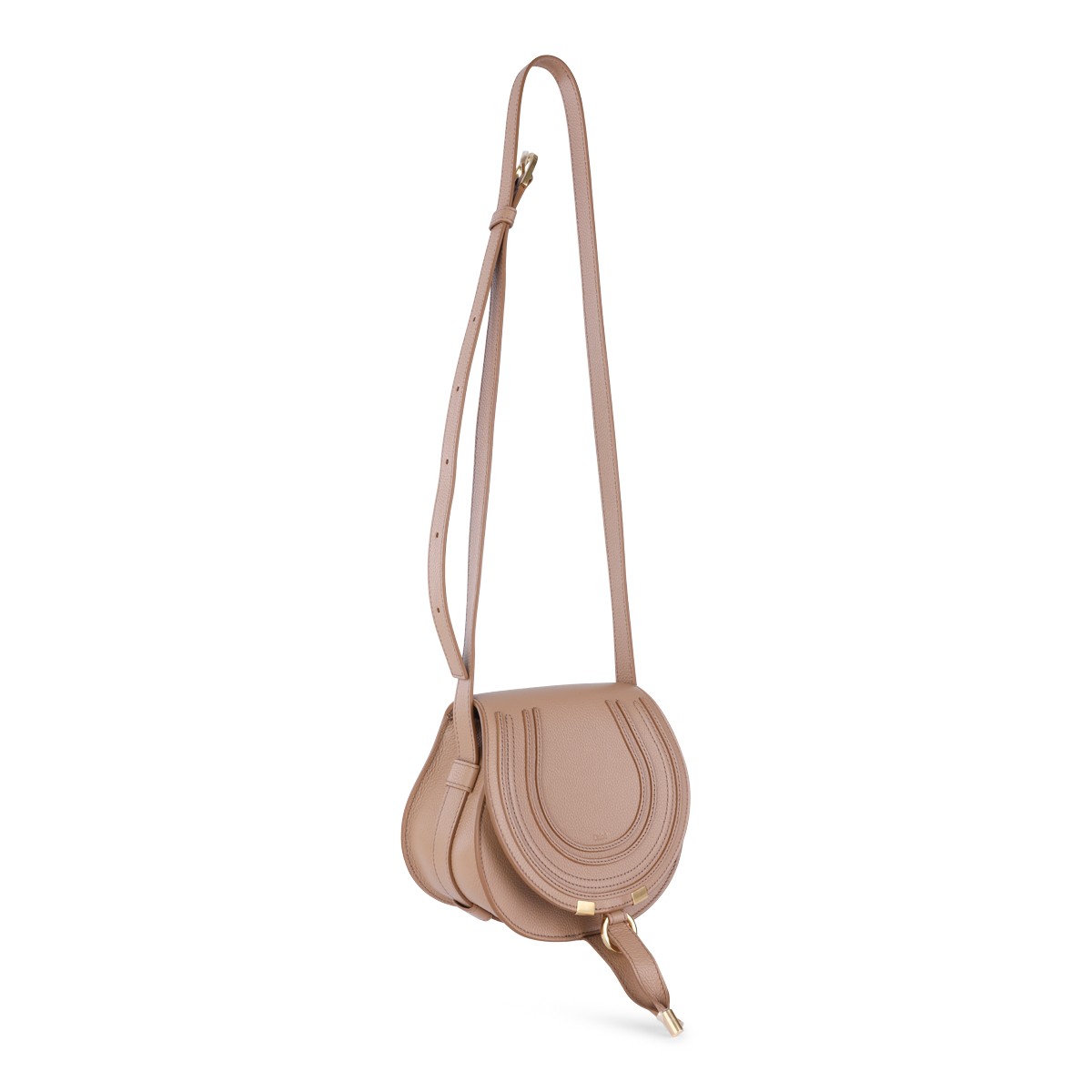 LIGHT PINK LEATHER MARCIE CROSSBODY BAG