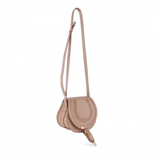 LIGHT PINK LEATHER MARCIE CROSSBODY BAG