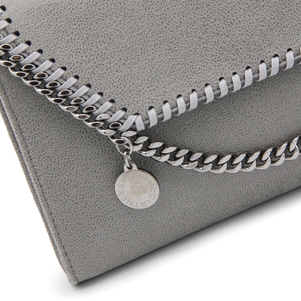 LIGHT GREY FALABELLA MINI SHOULDER BAG