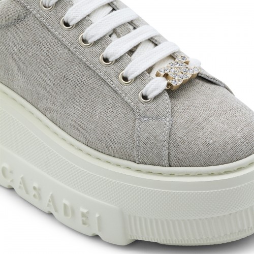 BEIGE LEATHER NEXUS SOLAR ECLIPSE SNEAKERS