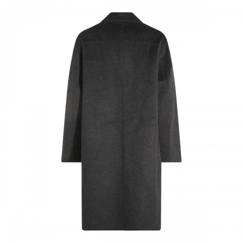 GREY WOOL BLEND COAT