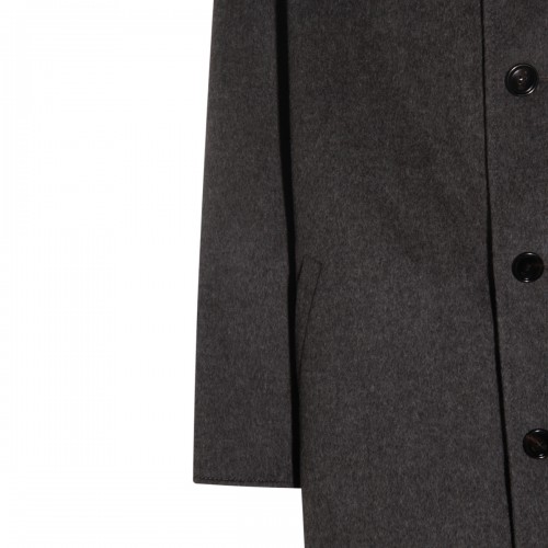 GREY WOOL BLEND COAT