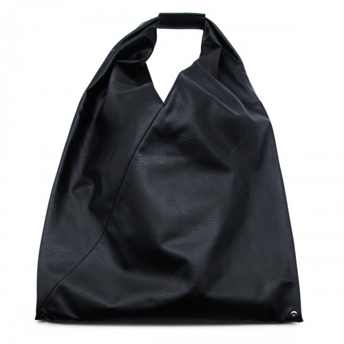 BLACK LEATHER CLASSIC JAPANESE TOTE