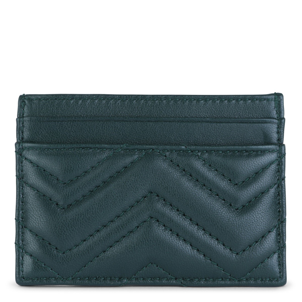 GREEN LEATHER CARD HOLDER
